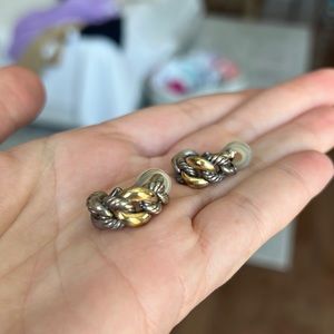 David yurman gold and silver earrings